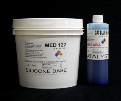 10 lb Kit : Medium 122 - (22 shore A durometer) - Longer Pot Life Mold Making Silicone