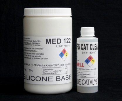 2 lb Kit : Medium 122  FG Cat Clear - (22 shore A durometer) - Food Grade Mold Making Silicone