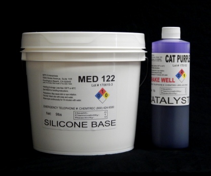 10 lb Kit : Medium 122 - (22 shore A durometer) - Regular Pot Life Mold Making Silicone