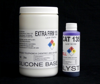 2 lb Kit : Extra Firm 135 - (35 shore A durometer) - Regular Pot Life Mold Making Silicone