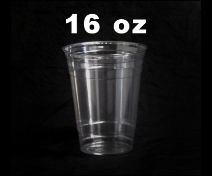 Plastic Clear Mixing Cups 16 OZ. QTY: 50