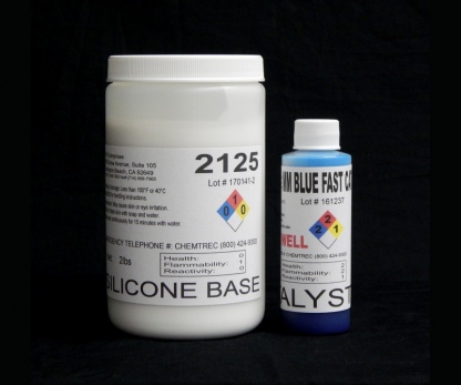 2 lb Kit : #2125 Base w/ MM Blue Fast Catalyst (25 shore A durometer)