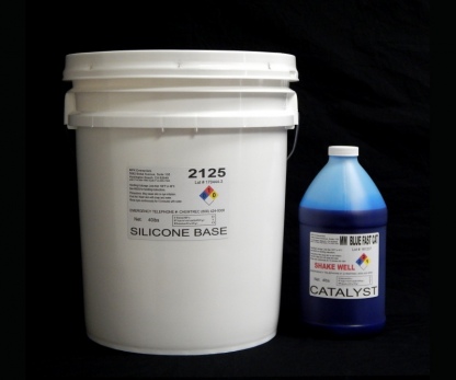 44 lb Kit : #2125 Base w/ MM Blue Fast Catalyst (25 shore A durometer)