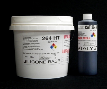 11 lb Kit : QM 264HT : 60 shore A - Platinum Silicone - High Tempd