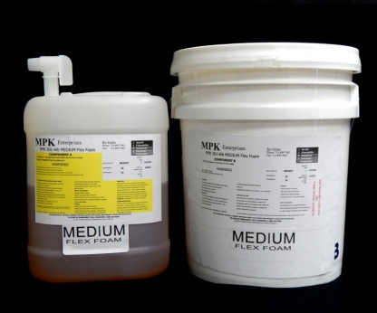 5 Gal Kit (55 lb) MPK-301 : 6 lb Medium Pour Foam (15 lb A and 40 lb B)