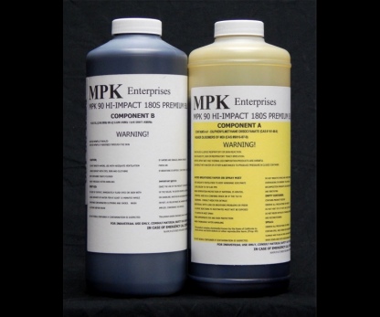 4 lb Kit: MPK-90PB: 3 Minute High Impact PREMIUM BLACK  Polyurethane Casting Resin