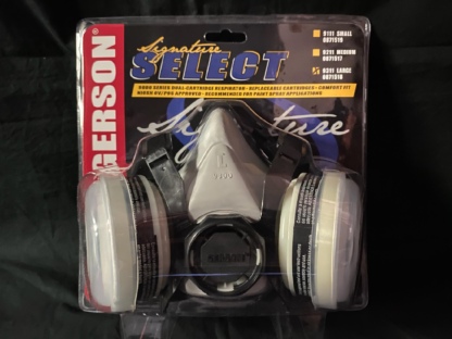 RESPIRATOR Gerson Half Mask Large with G01 Organic Cartridges  Niosh approved